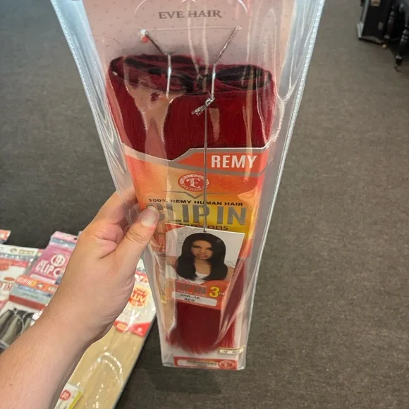 Red Clip-In Hair Extensions